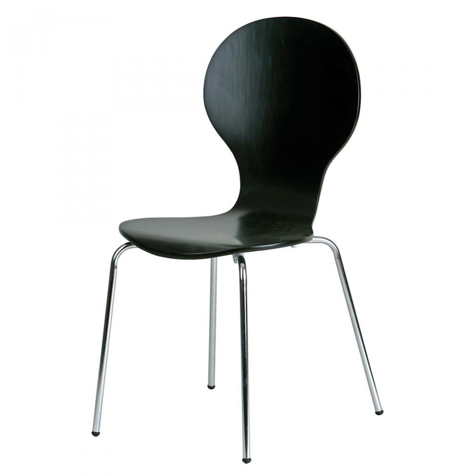 4 Chaises Formici Noir Métal) 4 Chaises Formici Noir Métal)