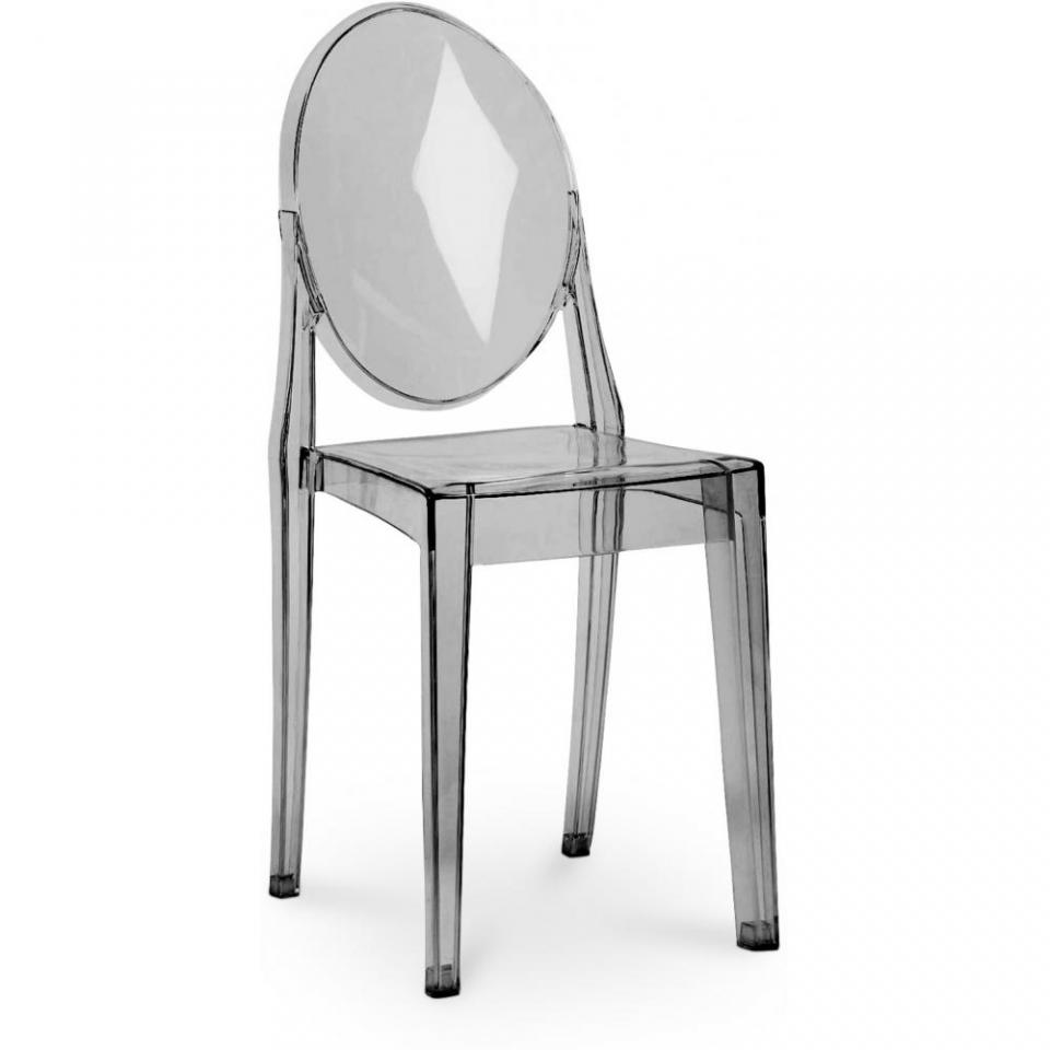 Chaise Victoria Ghost Philippe S. Inspiration Gris