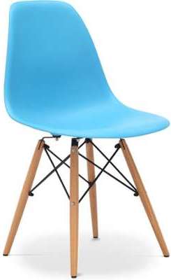 Chaise Geneva - Polypropylène Matt Bleu
