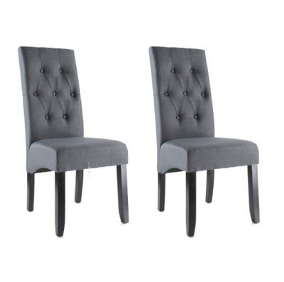 Lot de 2 Chaises Scandinaves de Salle à Manger Tis