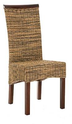 Chaise rotin bi couleur