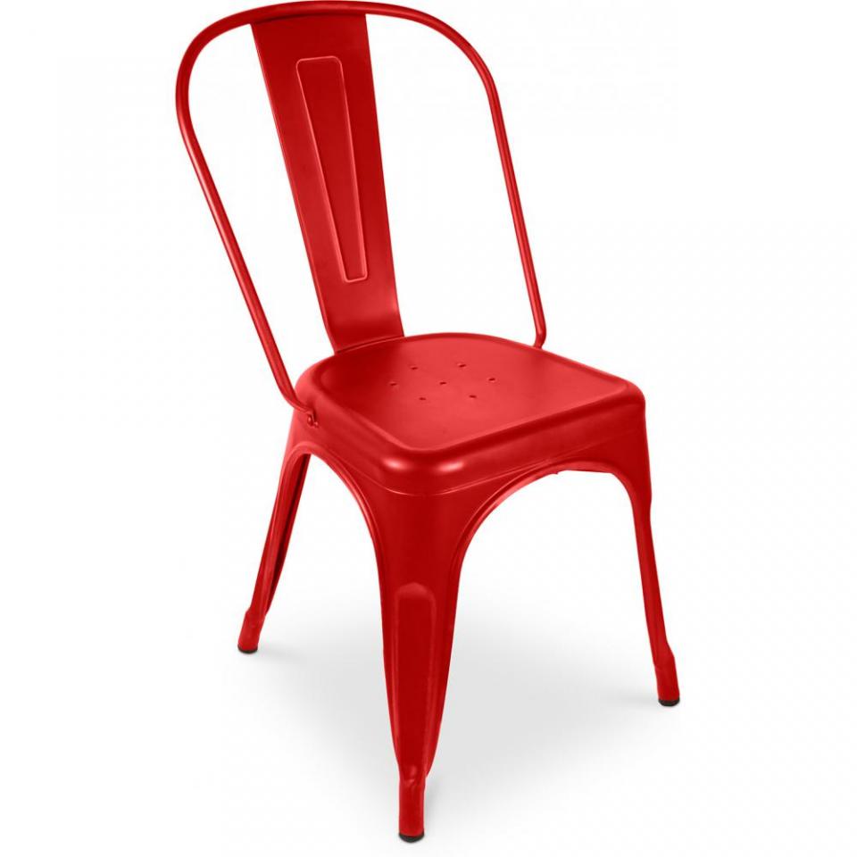 Chaise Tolix Xavier Pauchard Style - Métal Mat Rou