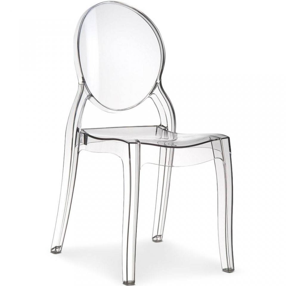 Chaise médaillon IMPÉRATRICE style Louis XVI en po