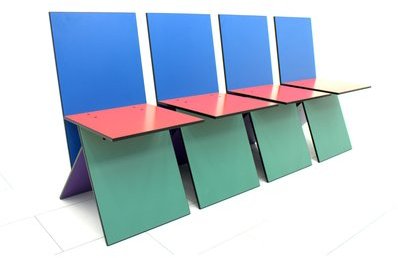 Chaises Vilbert par Verner Panton pour Ikea, 1993,