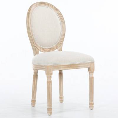 Chaise médaillon VERSAILLES style louis XVI lin be