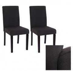 Chaise de salle à manger Lot de 2 MILANO Tissu Chaise de salle à manger Lot