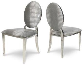 Chaise médaillon baroque design Palmyr