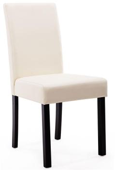 Chaise bois de hêtre massif wengé crème QH-8835 2218 Chaise bois de hêtre massif