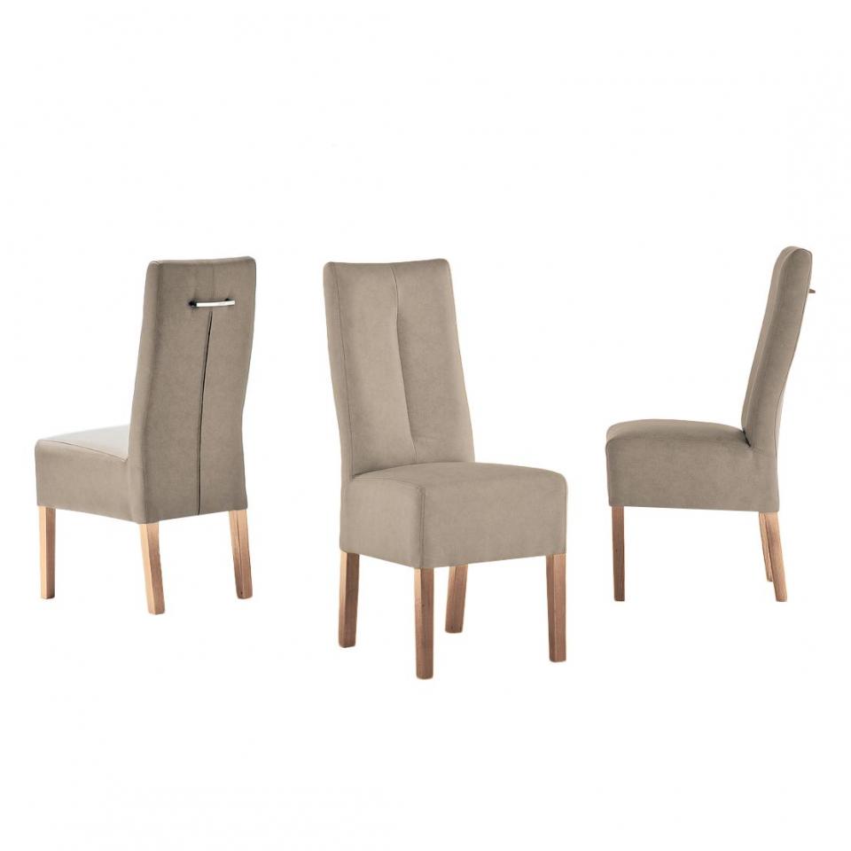 Chaise capitonnée Funny II (lot de 2) - Cuir synth