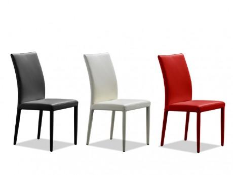 Lot de 6 chaises ATALANTE - Cuir de vachette - Bla