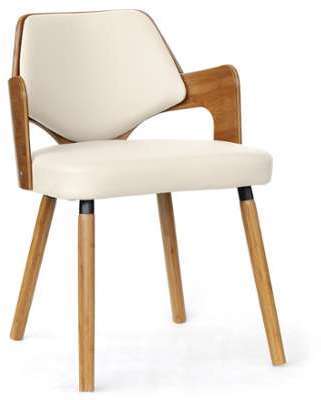 Lot de 2 chaises scandinaves Dima Bois Naturel et Taupe Lot de 2 chaises scandinaves