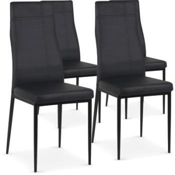 Lot de 4 chaises Cross Noir