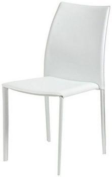 Chaise blanche design simili cuir - Fuko