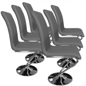 Lot de 6 chaises Facto Gris