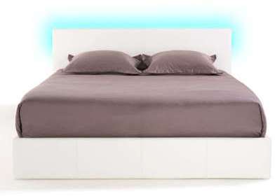 Lit-coffre 140x190 cm avec led STEVA LIGHT coloris Lit-coffre 140x190 cm avec