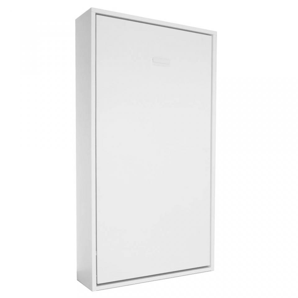 Armoire lit escamotable SMART blanc mat couchage 9