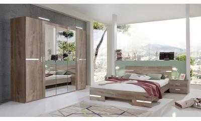 Chambre Complète Impression Chêne Marron ANOUCHKA