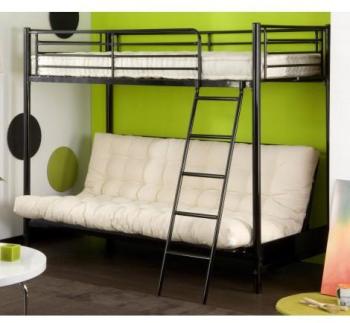Lit mezzanine en 90 cm avec Banquette lit CELIA