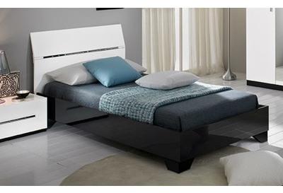 Chambres Chambres Enfants Lit Gloria noir et bla