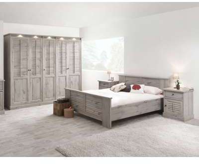Chambre adulte contemporaine couleur chêne gris LA