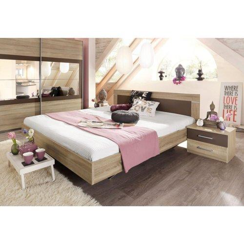 Ensemble chambre à coucher lit 2 personnes + 2 che