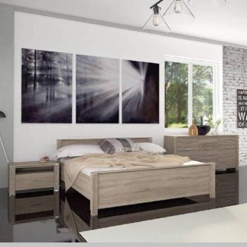 Chambre complète EBON Chene clair Chambre complète EBON Chene