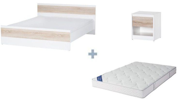 Lit 2 personnes 160x200 Venise AVEC MATELAS LATEX