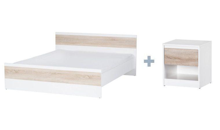 Lit 2 personnes 160x200 Venise SANS MATELAS 1 CHEV