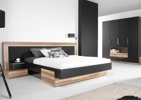 LIT ADULTE AVEC ARMOIRE BLACK Présentation du lit