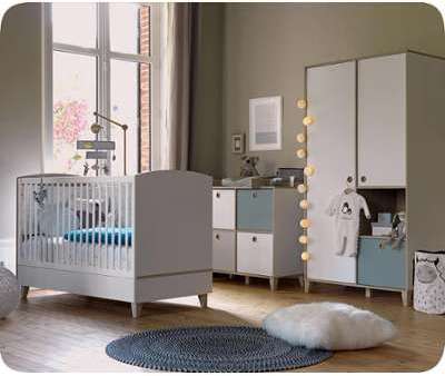 Chambre Bébé Complète Perle Blanche et Bois Chambre Bébé Complète Perle