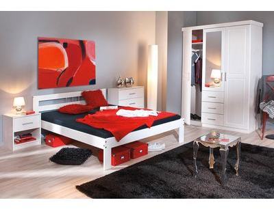 Chambre Complète : Lit 140x190 + Armoire 3P/3T + C