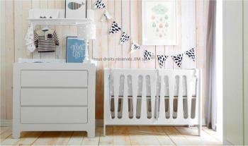 Pack Lit bébé + table a langer moon Pack lit 120x6