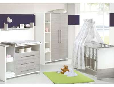 Chambre bébé, Lit, Commode, Eco Silber, Schardt