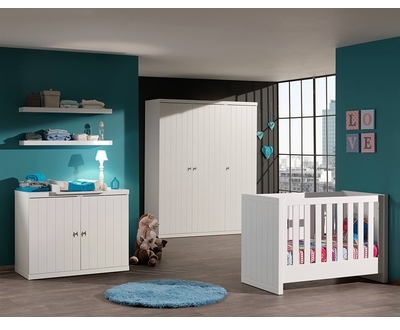 Chambre à coucher bébé complète ROBINSON coloris B