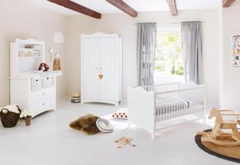 Chambre bébé complète Lit Commode avec Etagère Armoire Chambre bébé complète Lit