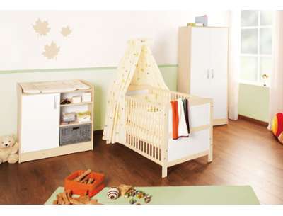 Set de 3 pièces pour chambre bébé avec lit évoluti