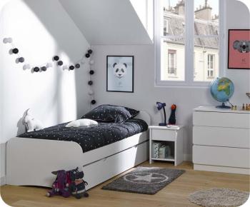 Chambre enfant Twist Blanche - Set de 3 meubles Chambre enfant Twist Blanche