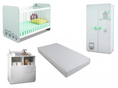 Pack Toute ma chambre bébé - Collection PIPOU matelas Pack Toute ma chambre bébé