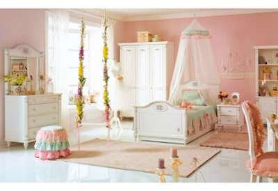 Chambre à coucher enfant complète design ROMANTIC