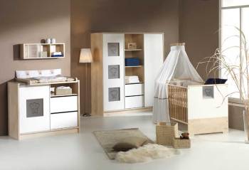 Lit bébé et commode évolutive Eco Slide Schardt Lit bébé et commode évolutive