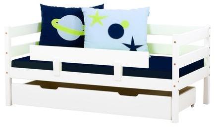 Lit cadet Ida 70x140 cm en pin massif Blanc Lit cadet Ida 70x140 cm en