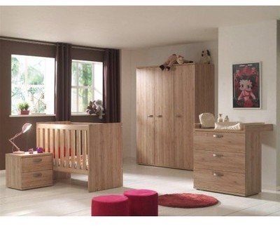 Chambre bébé complète avec un lit évolutif coloris