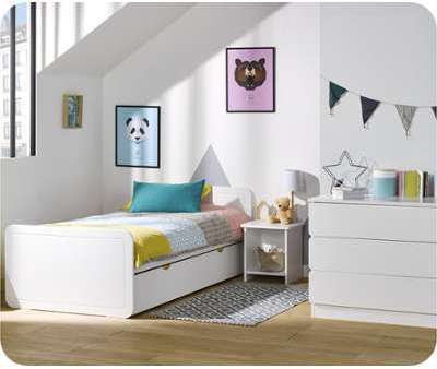 Chambre Enfant Lemon Blanche - Set de 3 meubles Chambre Enfant Lemon Blanche