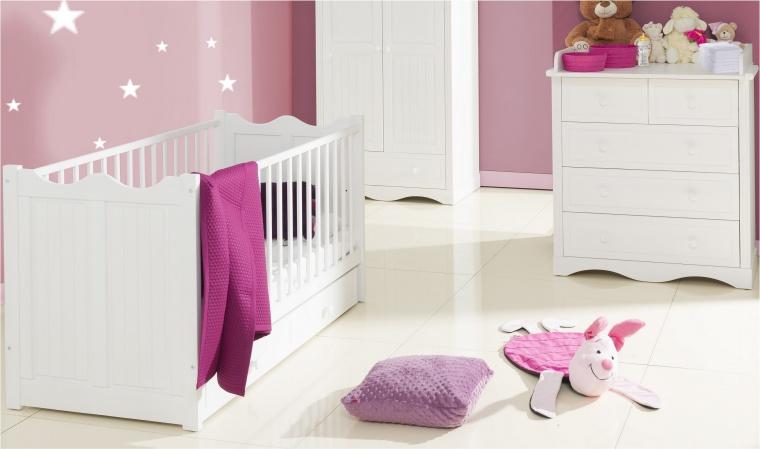 Ensemble Lit bébé 140x70 + Table à langer en bois