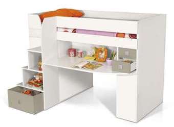 Lit combiné 90x190 cm avec sommier intégré CASTELLO Lit combiné 90x190 cm avec