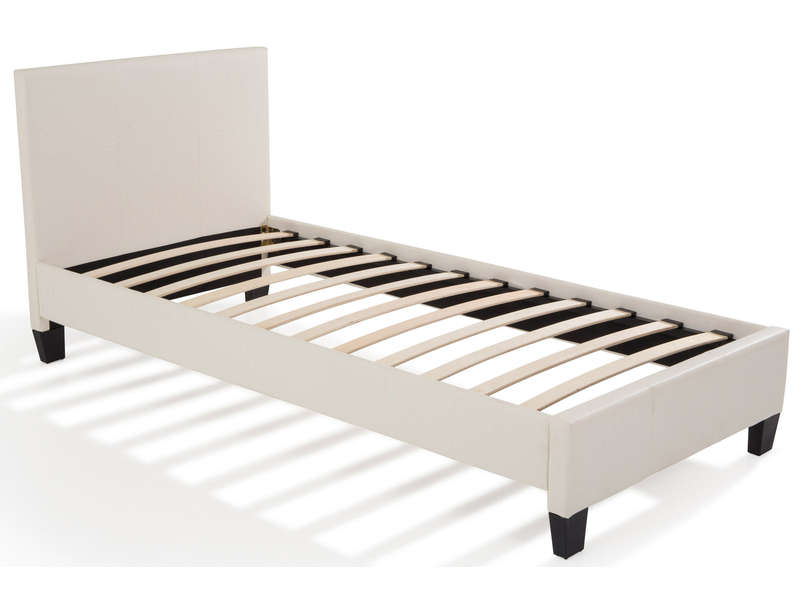 Lit 90x190cm BOOBA coloris blanc Lit 90x190cm BOOBA coloris