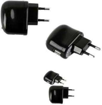 Adaptateur Prise Secteur USB Noir pour Tous Téléphones Adaptateur Prise Secteur USB