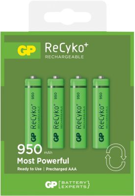 Pile rechargeable GP 4xAAA LR3 950 mAh