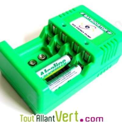 Batboostor Original Chargeur de piles jetables et