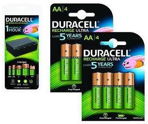 Duracell Ensemble chargeur et 8 piles (BUN0101A-EU) Duracell Ensemble chargeur